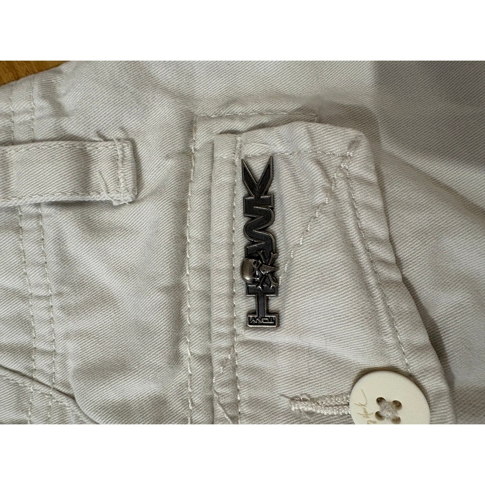 Tony‎ Hawk Mens Cargo Shorts Beige Size 33 Cotton Pockets Casual Skater - Picture 2 of 9